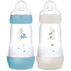 Lot de 2 Biberons - MAM - Easy Start / Anti-Colique - 260 ml - Tétine