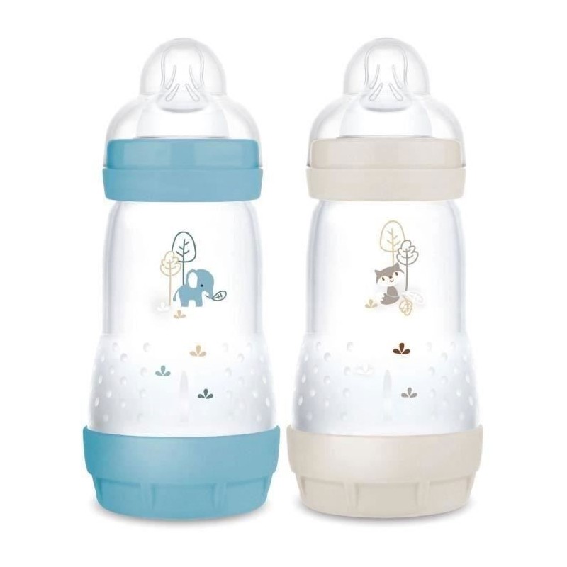 Lot de 2 Biberons - MAM - Easy Start / Anti-Colique - 260 ml - Tétine