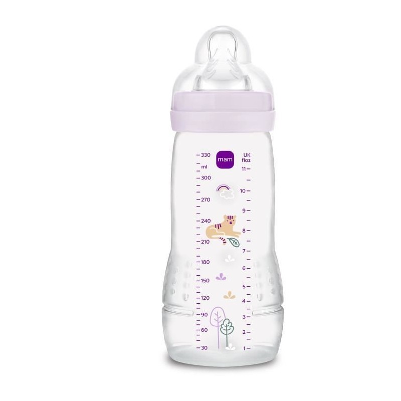 Biberon - MAM BABY - Easy Active - +6 mois - 330 ml - Tétine débit X Biberon - MAM BABY - Easy Active - +6 mois - 330 ml - Tétine débit X