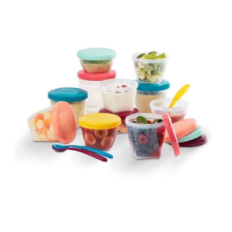 BABYMOOV Babybols Kit XXL MultiSet 12 pots de conservation + 3 cuiller BABYMOOV Babybols Kit XXL MultiSet 12 pots de conservation + 3 cuiller