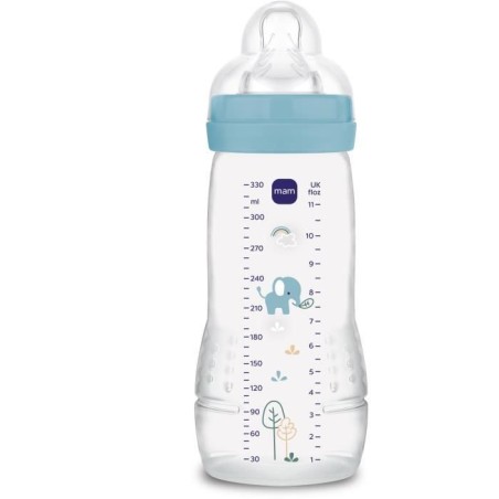 Biberon - MAM BABY - Easy Active - +6 mois - 330 ml - Tétine débit X