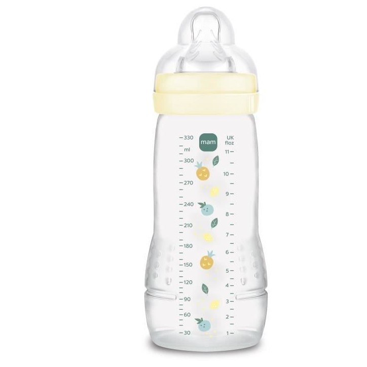 Biberon - MAM BABY - Easy Active - +6 mois - 330 ml - Tétine débit X - Pearl Biberon - MAM BABY - Easy Active - +6 mois - 330 ml - Tétine débit X - Pearl