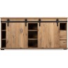 Buffet Manzano - Panneaux de particules - Chene Flagstaff - 2 portes c