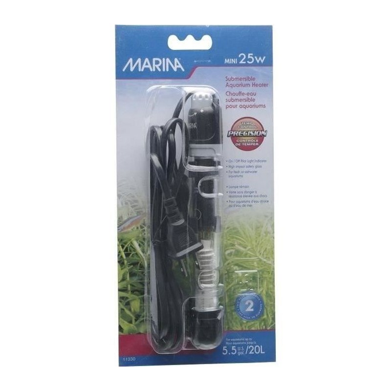 MARINA Chauffage pour aquarium 25 W MARINA Chauffage pour aquarium 25 W