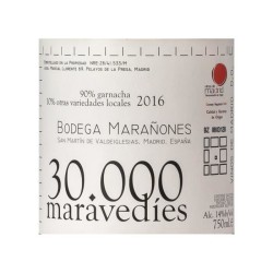 Marañones 30000 Maravedies DO Madrid - Vin rouge Espagne 2017