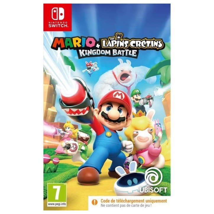 Mario + Les Lapins Crétins Kingdom Battle (Code dans la boite) Jeux Switch Mario + Les Lapins Crétins Kingdom Battle (Code dans la boite) Jeux Switch