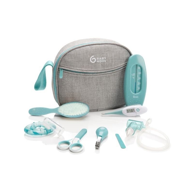 Babymoov Trousse de soin pour bébé, 9 Accessoires, avec Thermometre