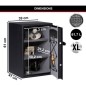 Coffre-Fort Haute Sécurité - MASTER LOCK - T6-331ML - Combinaison Électronique - Large 61,7 Litres Coffre-Fort Haute Sécurité - MASTER LOCK - T6-331ML - Combinaison Électronique - Large 61,7 Litres