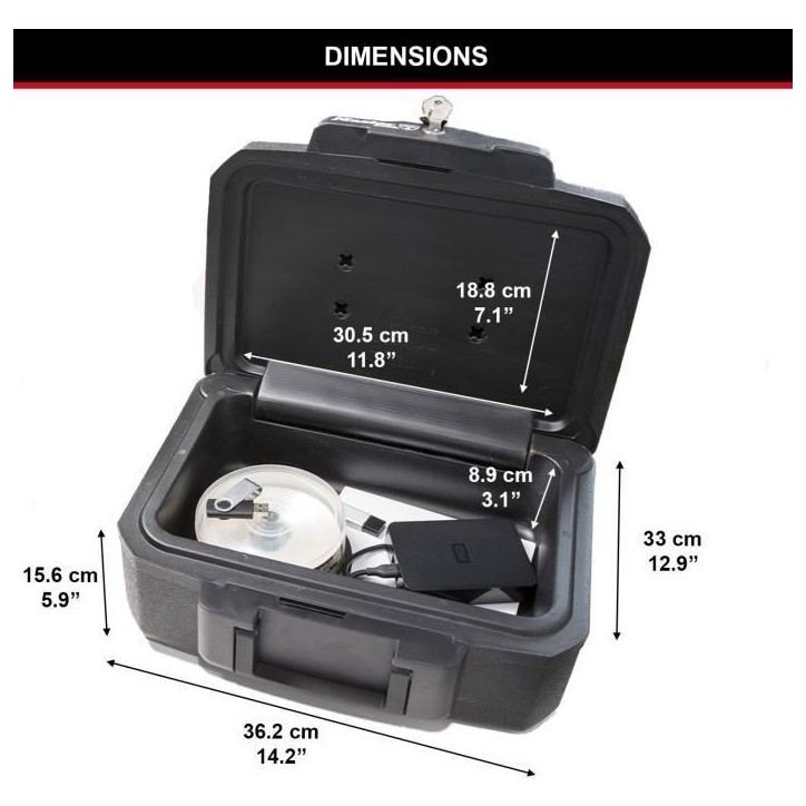 Coffre-fort ignifuge - MASTER LOCK - H0100EURHRO - Etanche avec clé - 4,9 L, 15,6 x 36,2 x 33 cm Coffre-fort ignifuge - MASTER LOCK - H0100EURHRO - Etanche avec clé - 4,9 L, 15,6 x 36,2 x 33 cm