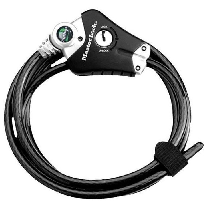 MASTER LOCK Câble antivol breveté ajustable de 30 cm a 1,8 m