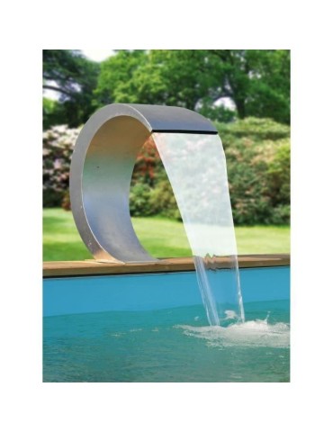 Cascade inox UBBINK Mamba Led pour piscine - 20 LED bleu intégré - Garantie 2 ans