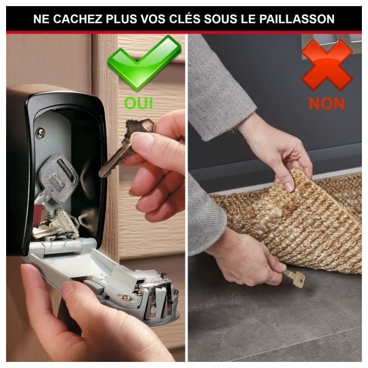 MASTER LOCK Boite a clés sécurisée [Medium] [Fixation murale] - 5401EURD - Select Access Partagez vos clés en toute sécurit