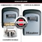 MASTER LOCK Boite a clés sécurisée [Medium] [Fixation murale] - 5401EURD - Select Access Partagez vos clés en toute sécurit
