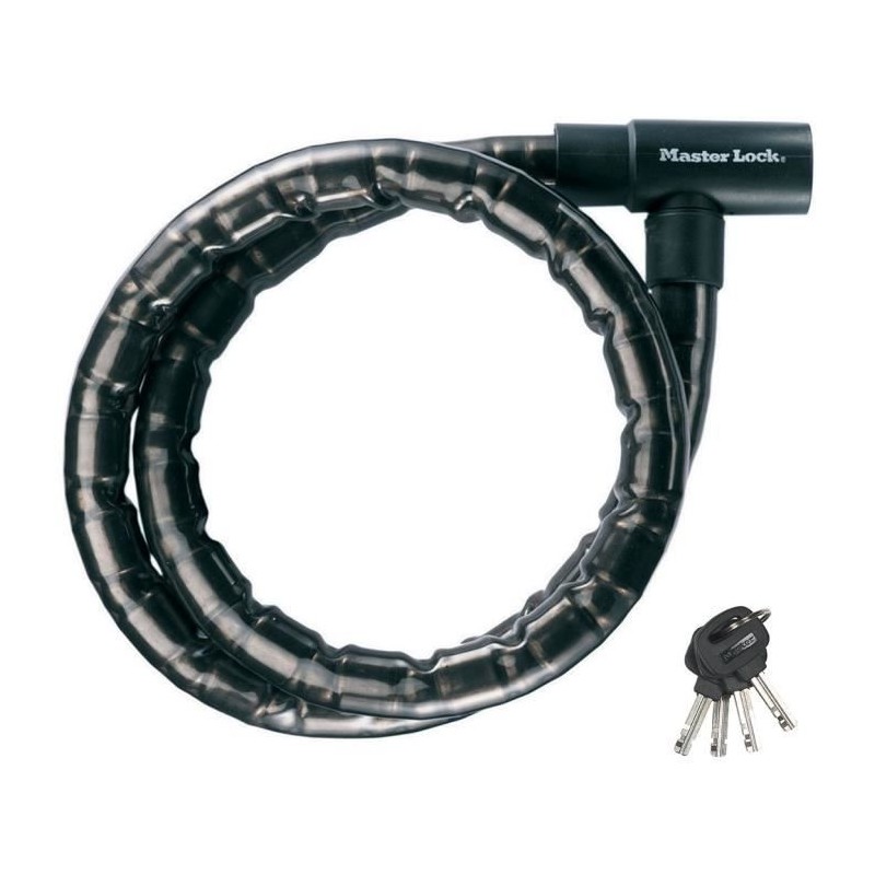 Câble antivol a clé en acier Master Lock 8115EURDPS - Noir Câble antivol a clé en acier Master Lock 8115EURDPS - Noir