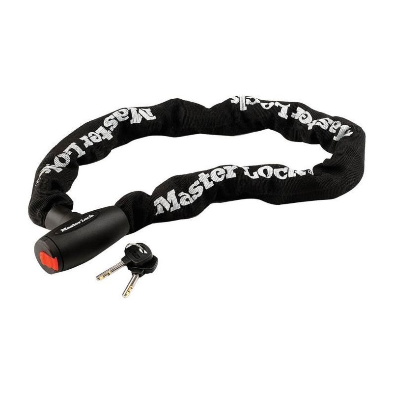Antivol moto - MASTER LOCK - Chaîne en acier cémenté de 10 mm - 1 m Antivol moto - MASTER LOCK - Chaîne en acier cémenté de 10 mm - 1 m