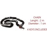MASTER LOCK Chaîne Antivol Moto - 2 m chaîne - Idéal pour les Motos
