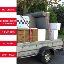 Kit de 4 Sangles d'arrimage - MASTER LOCK - 4367EURDAT - Avec crochets