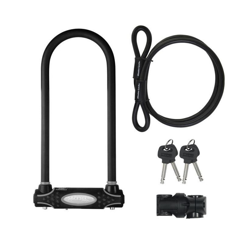 Antivol U avec Câble - MASTER LOCK - Modele XL - Sold Secure Gold, Po Antivol U avec Câble - MASTER LOCK - Modele XL - Sold Secure Gold, Po