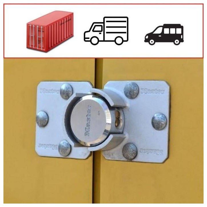 Cadenas pour Porte de Camionnettes - MASTER LOCK - 736EURD - Cadenas Rond + Moraillon Cadenas pour Porte de Camionnettes - MASTER LOCK - 736EURD - Cadenas Rond + Moraillon