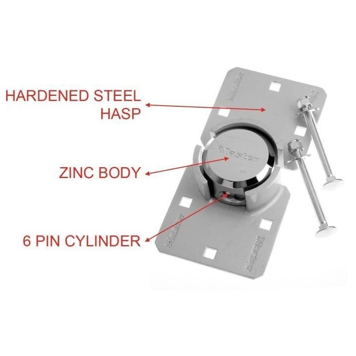 Cadenas pour Porte de Camionnettes - MASTER LOCK - 736EURD - Cadenas Rond + Moraillon Cadenas pour Porte de Camionnettes - MASTER LOCK - 736EURD - Cadenas Rond + Moraillon