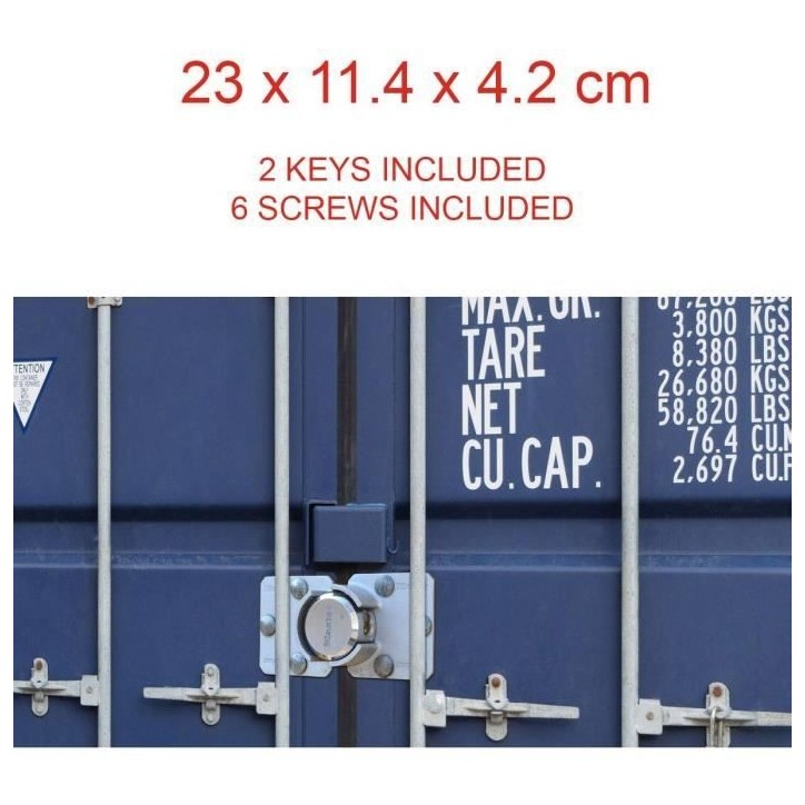 Cadenas pour Porte de Camionnettes - MASTER LOCK - 736EURD - Cadenas Rond + Moraillon Cadenas pour Porte de Camionnettes - MASTER LOCK - 736EURD - Cadenas Rond + Moraillon