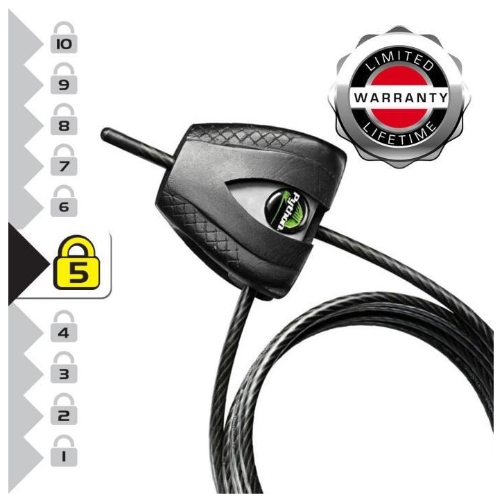 Master Lock 8417EURDPRO Câble antivol breveté ajustable de 30 cm a 1,8 m Master Lock 8417EURDPRO Câble antivol breveté ajustable de 30 cm a 1,8 m
