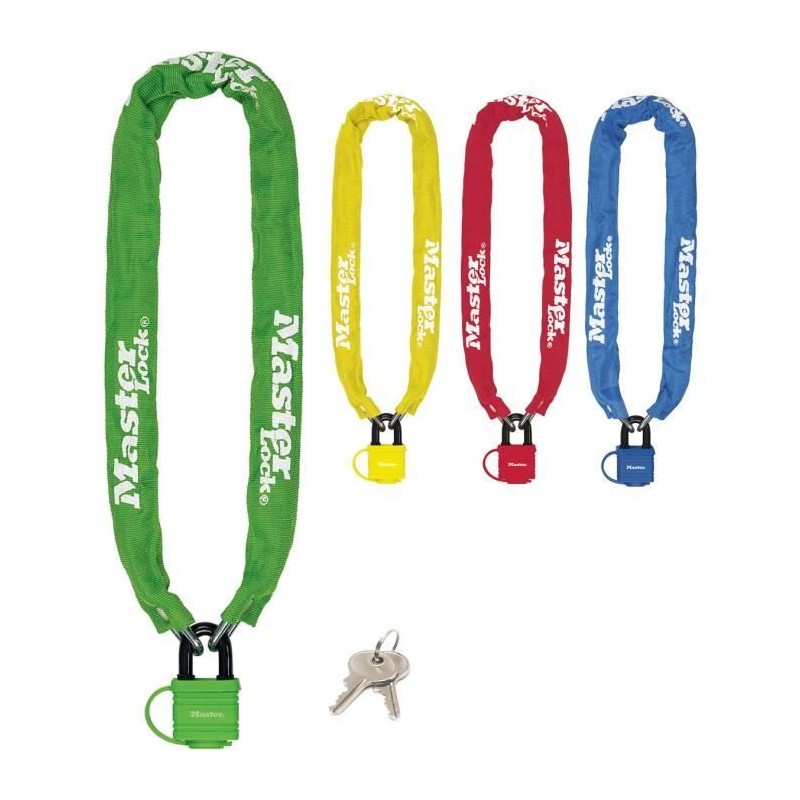 MASTER LOCK Chaîne Antivol Vélo avec Cadenas a Clé - Idéal pour le MASTER LOCK Chaîne Antivol Vélo avec Cadenas a Clé - Idéal pour le