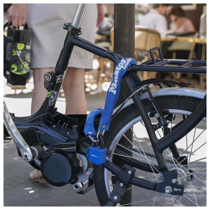 MASTER LOCK Chaîne Antivol Vélo avec Cadenas a Clé - Idéal pour les Vélos, Vélos Electriques, VTT et autres MASTER LOCK Chaîne Antivol Vélo avec Cadenas a Clé - Idéal pour les Vélos, Vélos Electriques, VTT et autres
