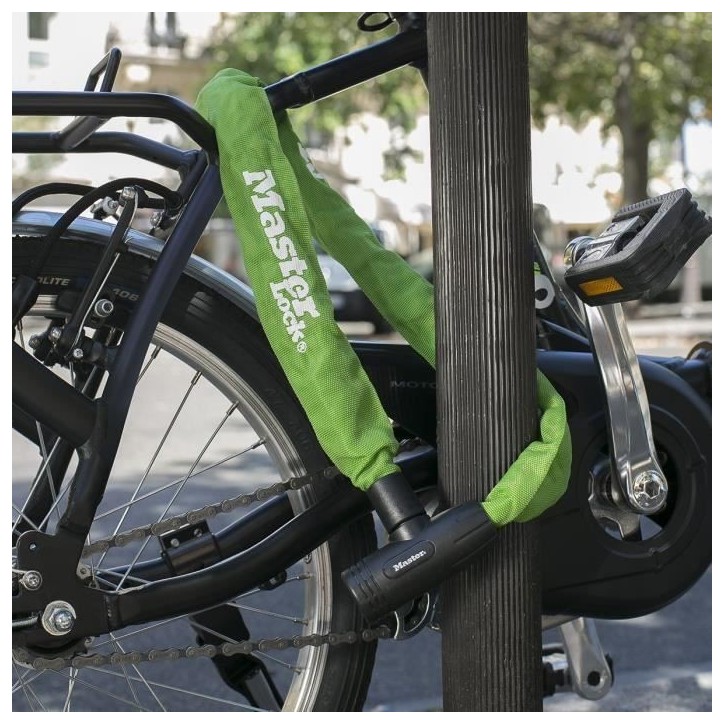 MASTER LOCK Chaîne Antivol Vélo [Clé] - Idéal pour les Vélos, Vélos Electriques, VTT et autres