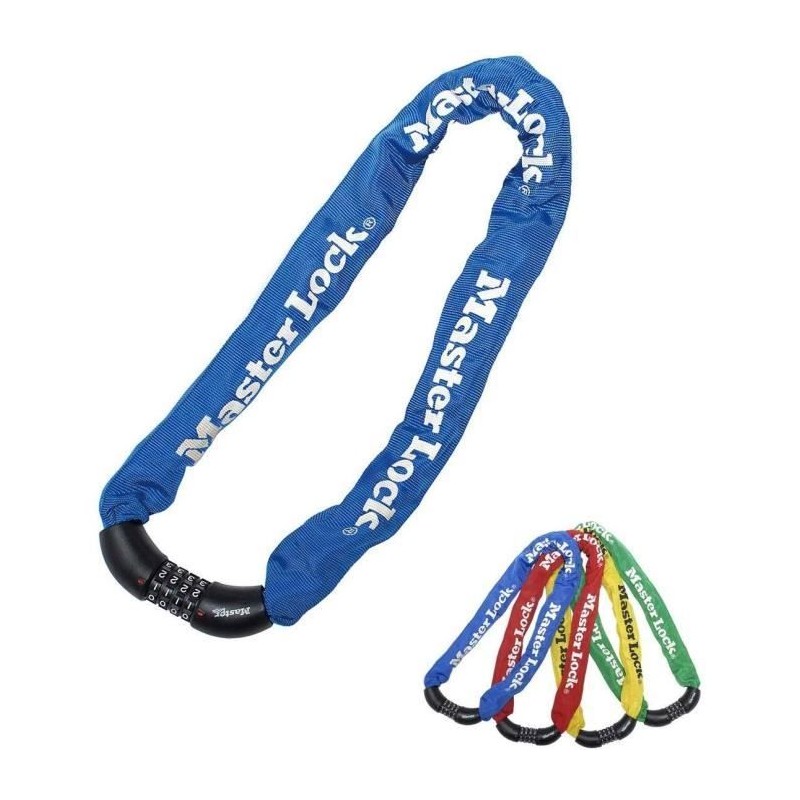 Antivol chaîne pour vélo - MASTER LOCK - Chaîne Antivol Vélo - 90 Antivol chaîne pour vélo - MASTER LOCK - Chaîne Antivol Vélo - 90