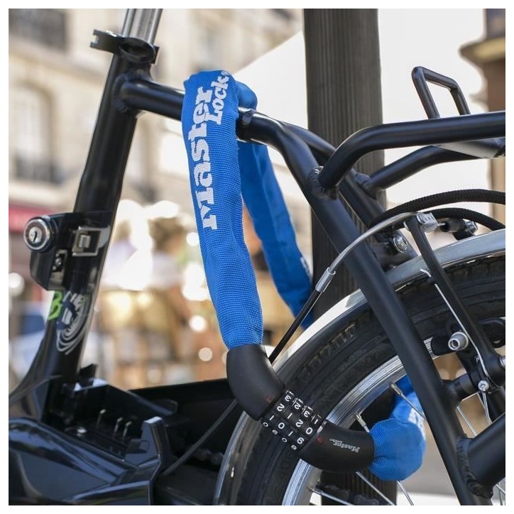Antivol chaîne pour vélo - MASTER LOCK - Chaîne Antivol Vélo - 90 cm x 8 mm - Haute Sécurité Antivol chaîne pour vélo - MASTER LOCK - Chaîne Antivol Vélo - 90 cm x 8 mm - Haute Sécurité