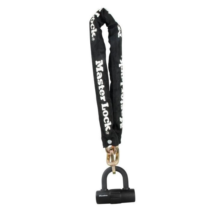 Master Lock Chaîne avec serrure Mini U Acier 90 cm x 10 mm 8234EURDPRO Master Lock Chaîne avec serrure Mini U Acier 90 cm x 10 mm 8234EURDPRO