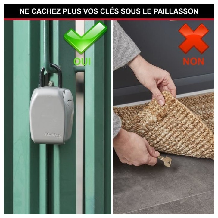 MASTER LOCK Boite a clés sécurisée [Sécurité renforcée] [Avec anse] - 5414EURD - Select Access Partagez vos clés en toute