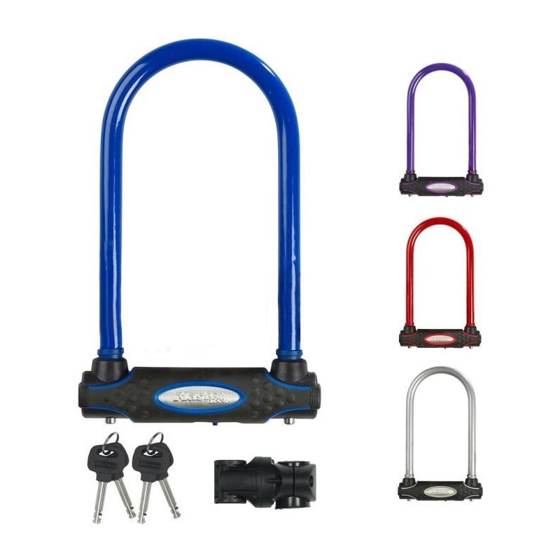 Antivol Vélo U a Clé - MASTER LOCK - 8195EURDPROCOL - Corps en Acier Antivol Vélo U a Clé - MASTER LOCK - 8195EURDPROCOL - Corps en Acier