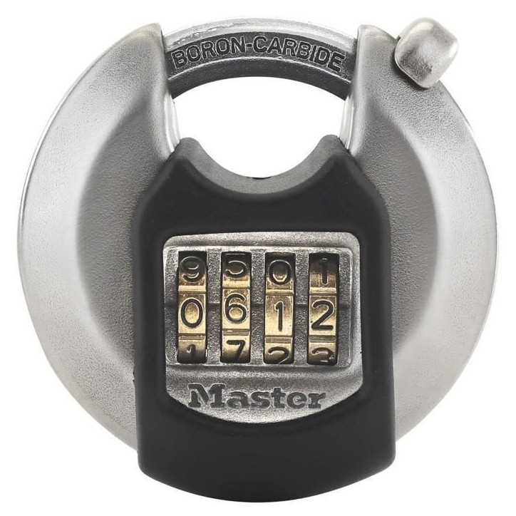 Cadenas Disque Excell en acier inoxydable 70mm - Master Lock M40EURDNUM Cadenas Disque Excell en acier inoxydable 70mm - Master Lock M40EURDNUM