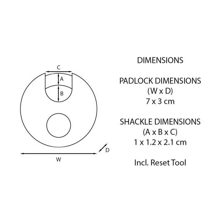 Cadenas Disque Excell en acier inoxydable 70mm - Master Lock M40EURDNUM Cadenas Disque Excell en acier inoxydable 70mm - Master Lock M40EURDNUM