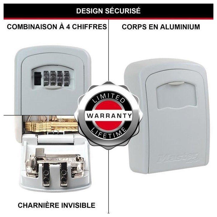 Armoire de sécurité Masterlock Boîte a clés 5401EURD Format M Armoire de sécurité Masterlock Boîte a clés 5401EURD Format M