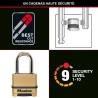 Cadenas Haute Sécurité - MASTER LOCK - M175EURDLF - Combinaison - Zi