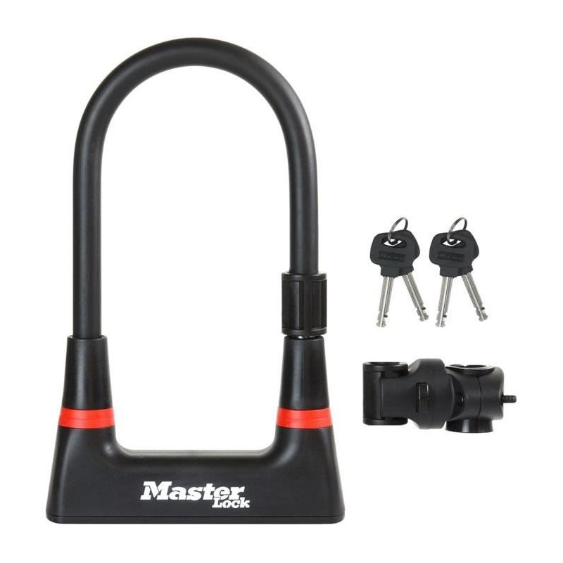 Antivol Vélo U - MASTER LOCK - 8279EURDPRO - Acier Cémenté, Clé, C Antivol Vélo U - MASTER LOCK - 8279EURDPRO - Acier Cémenté, Clé, C