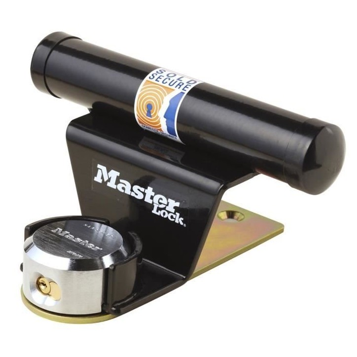 Antivol pour porte de garage basculante - MASTER LOCK - Barre de sécurité en acier - Cylindre a 6 goupilles Antivol pour porte de garage basculante - MASTER LOCK - Barre de sécurité en acier - Cylindre a 6 goupilles
