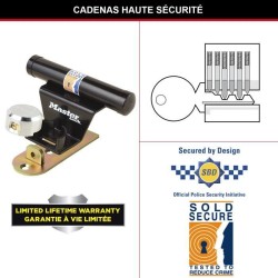 Antivol pour porte de garage basculante - MASTER LOCK - Barre de sécu