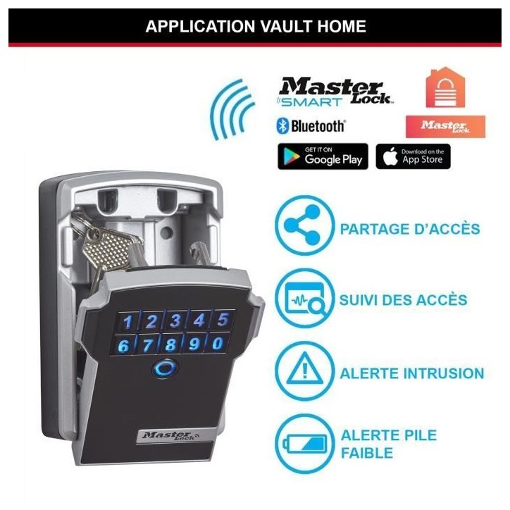 Armoire de sécurité Masterlock Boîte a clés 5441EURD - Format L Armoire de sécurité Masterlock Boîte a clés 5441EURD - Format L