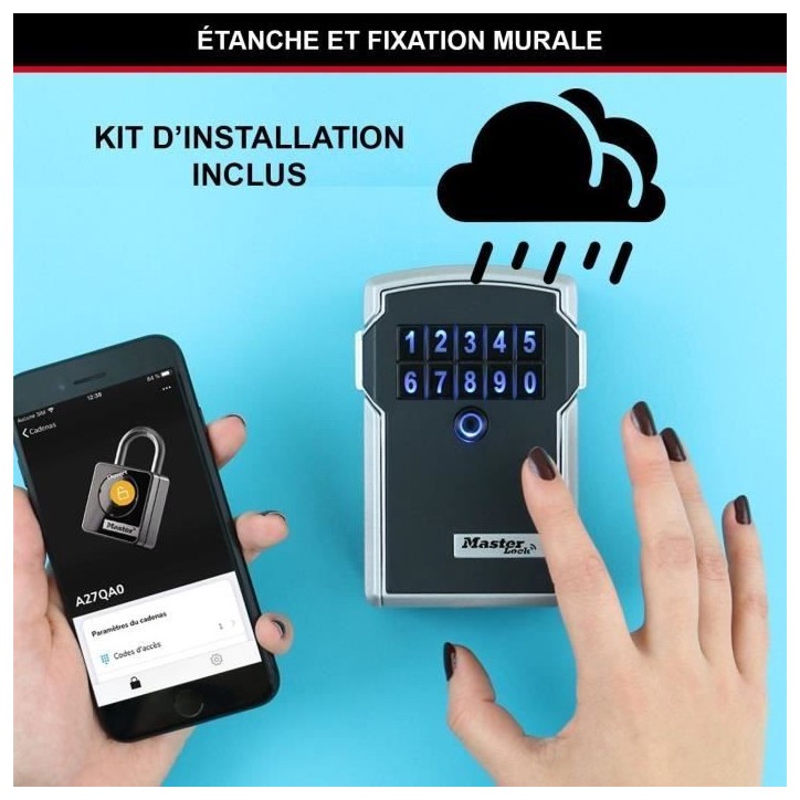 Armoire de sécurité Masterlock Boîte a clés 5441EURD - Format L Armoire de sécurité Masterlock Boîte a clés 5441EURD - Format L