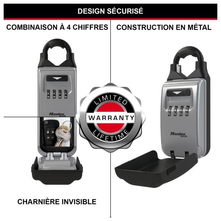 Armoire de sécurité Masterlock Boîte a clés 5420EURD Format M Armoire de sécurité Masterlock Boîte a clés 5420EURD Format M