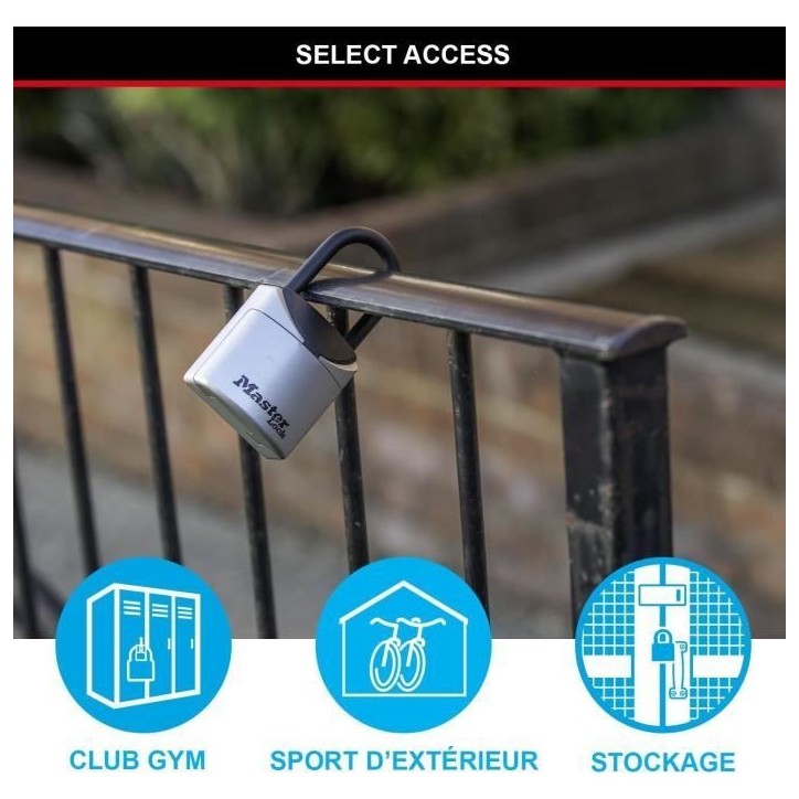 Boîte a Clé sécurisée Format XS avec Anse - MASTER LOCK 5406EURD Boîte a Clé sécurisée Format XS avec Anse - MASTER LOCK 5406EURD