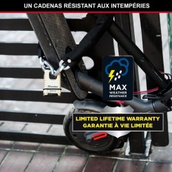 Cadenas en Laiton Massif Haute Sécurité - MASTER LOCK - M1177EURDCC