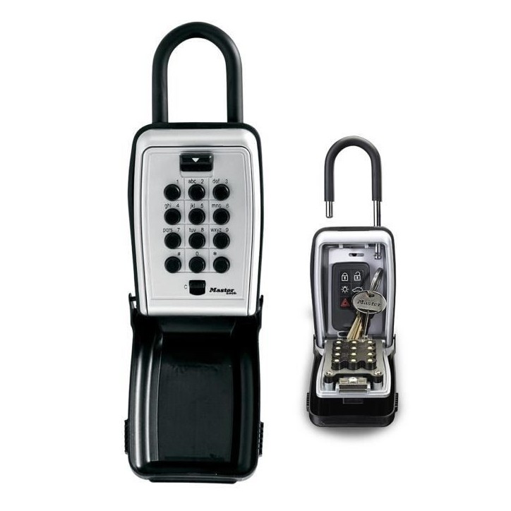Boite a clés sécurisée - MASTER LOCK - Boutons Poussoirs - Avec Anse - Select Access Partagez vos clés en toute sécurité Boite a clés sécurisée - MASTER LOCK - Boutons Poussoirs - Avec Anse - Select Access Partagez vos clés en toute sécurité