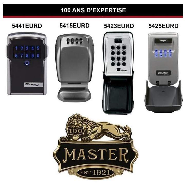 Armoire de sécurité Masterlock Boîte a clés 5423EURD Format L