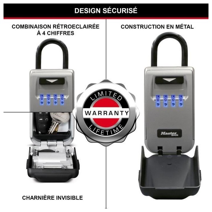 Armoire de sécurité Masterlock Boîte a clés 5424EURD Format M Armoire de sécurité Masterlock Boîte a clés 5424EURD Format M