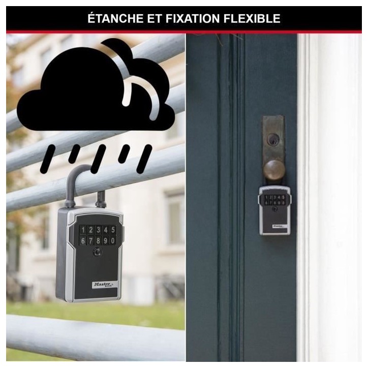 MASTER LOCK Boîte a Clé Connectée - Bluetooth ou Combinaison - A Anse